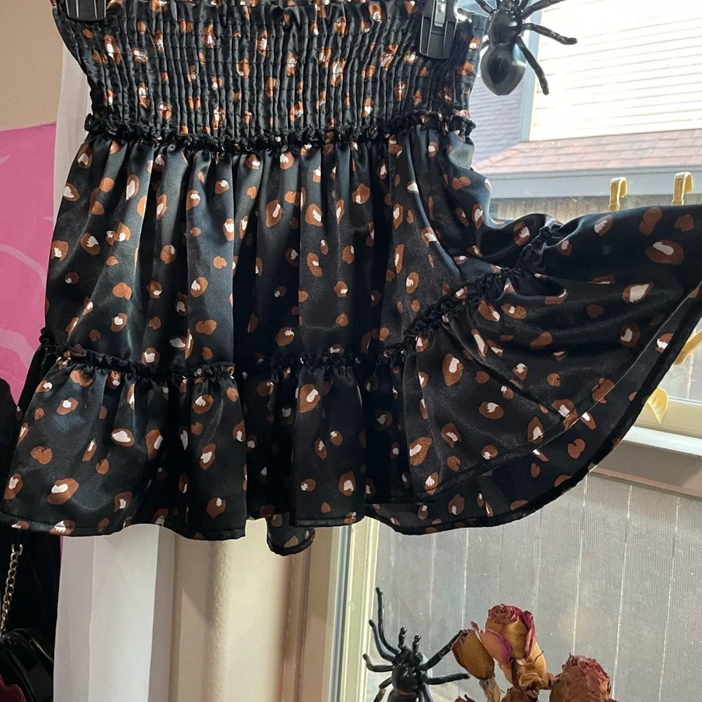 Altard State leopard print mini ruffled skirt - Picture 4 of 13
